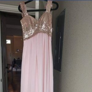 Rose gold formal dress/gown